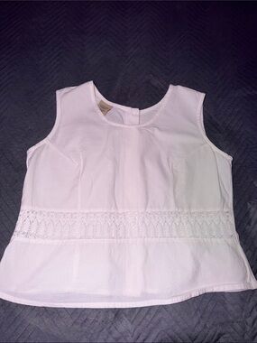 Mexico Lindo White Artisan Manta Blouse XXL (Runs Small Fits XL)